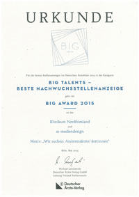 Big Award des Deutschen Ärzteblattes 2015